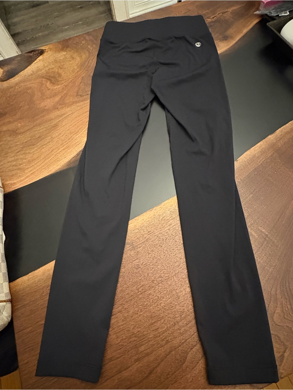 ALL ACCESS Solid Black High-Waist Performance Leggings